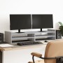 Soporte de pantalla madera ingeniería gris Sonoma 100x27x20 cm by , Computer bases and risers - Ref: Foro24-854792, Price: 30...