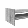 Soporte de pantalla madera ingeniería gris Sonoma 100x27x20 cm by , Computer bases and risers - Ref: Foro24-854792, Price: 30...