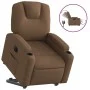 Sillón eléctrico reclinable elevable de tela marrón de , Sillones - Ref: Foro24-3204396, Precio: 326,40 €, Descuento: %