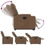 Sillón eléctrico reclinable elevable de tela marrón de , Sillones - Ref: Foro24-3204396, Precio: 326,40 €, Descuento: %