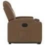 Sillón eléctrico reclinable elevable de tela marrón de , Sillones - Ref: Foro24-3204396, Precio: 326,40 €, Descuento: %