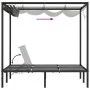 Double sun lounger with side curtains and anthracite gray awning by vidaXL, Loungers - Ref: Foro24-313930, Price: 364,77 €, D...