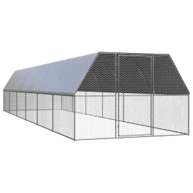 Hühnerstall aus verzinktem Stahl 3x12x2 m von , Käfige und Lebensräume für Kleintiere - Ref: Foro24-3278812, Preis: 567,89 €,...