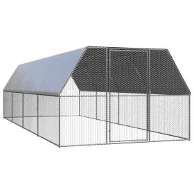 Hühnerstall aus verzinktem Stahl 3x8x2 m von , Käfige und Lebensräume für Kleintiere - Ref: Foro24-3278810, Preis: 407,32 €, ...
