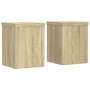 Pflanzenständer 2 Stück Eichenholz Sonoma 15x15x20 cm von , Topfständer - Ref: Foro24-852890, Preis: 23,56 €, Rabatt: %