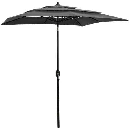 3-tier parasol with anthracite aluminum pole 2x2 m by vidaXL, Umbrellas - Ref: Foro24-313846, Price: 64,92 €, Discount: %