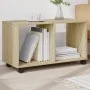 Rollschrank aus Sonoma-Eichen-Ingenieurholz mit Rädern, 72x33x42,5 cm. von , Seitentische - Ref: Foro24-853139, Preis: 37,87 ...
