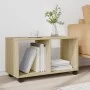 Rollschrank aus Sonoma-Eichen-Ingenieurholz mit Rädern, 72x33x42,5 cm. von , Seitentische - Ref: Foro24-853139, Preis: 37,87 ...