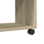 Rollschrank aus Sonoma-Eichen-Ingenieurholz mit Rädern, 72x33x42,5 cm. von , Seitentische - Ref: Foro24-853139, Preis: 37,87 ...