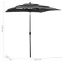 3-tier parasol with anthracite aluminum pole 2x2 m by vidaXL, Umbrellas - Ref: Foro24-313846, Price: 64,92 €, Discount: %