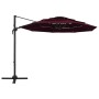 4-stöckiger Regenschirm mit burgunderroter Aluminiumstange 3x3 m von vidaXL, Sonnenschirme - Ref: Foro24-313832, Preis: 160,7...