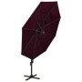 4-stöckiger Regenschirm mit burgunderroter Aluminiumstange 3x3 m von vidaXL, Sonnenschirme - Ref: Foro24-313832, Preis: 160,7...