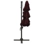 Sombrilla de 4 niveles con poste de aluminio burdeos 3x3 m de vidaXL, Sombrillas - Ref: Foro24-313832, Precio: 160,78 €, Desc...