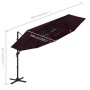 4-stöckiger Regenschirm mit burgunderroter Aluminiumstange 3x3 m von vidaXL, Sonnenschirme - Ref: Foro24-313832, Preis: 160,7...