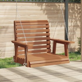 Silla columpio jardín con cadenas de metal madera abeto marrón by , Garden rockers - Ref: Foro24-4008979, Price: 127,47 €, Di...