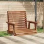 Silla columpio jardín con cadenas de metal madera abeto marrón by , Garden rockers - Ref: Foro24-4008979, Price: 124,57 €, Di...