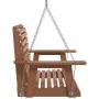 Silla columpio jardín con cadenas de metal madera abeto marrón by , Garden rockers - Ref: Foro24-4008979, Price: 124,57 €, Di...
