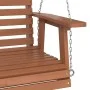 Silla columpio jardín con cadenas de metal madera abeto marrón by , Garden rockers - Ref: Foro24-4008979, Price: 124,57 €, Di...