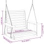 Gartenschaukelstuhl mit Metallketten und braunem Fichtenholz von , Gartenwippen - Ref: Foro24-4008979, Preis: 127,47 €, Rabat...