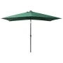 Umbrella with LED and green steel pole 2x3 m by vidaXL, Umbrellas - Ref: Foro24-313786, Price: 54,76 €, Discount: %