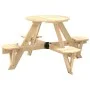 Picknicktisch für 4 Kinder mit Sonnenschirmloch aus Fichtenholz. von , Gartentische - Ref: Foro24-4008987, Preis: 92,38 €, Ra...