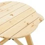 Mesa de picnic para 4 niños agujero para sombrilla madera abeto de , Mesas de jardín - Ref: Foro24-4008987, Precio: 92,38 €, ...