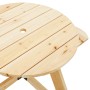Mesa de picnic para 4 niños agujero para sombrilla madera abeto by , Garden tables - Ref: Foro24-4008987, Price: 94,27 €, Dis...