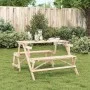 Mesa de picnic bancos 2 en 1 convertible madera maciza abeto by , Garden tables - Ref: Foro24-4008991, Price: 131,32 €, Disco...
