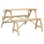 Mesa de picnic bancos 2 en 1 convertible madera maciza abeto by , Garden tables - Ref: Foro24-4008991, Price: 131,32 €, Disco...