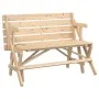 Mesa de picnic bancos 2 en 1 convertible madera maciza abeto by , Garden tables - Ref: Foro24-4008991, Price: 131,32 €, Disco...
