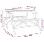 Mesa de picnic bancos 2 en 1 convertible madera maciza abeto by , Garden tables - Ref: Foro24-4008991, Price: 131,32 €, Disco...