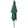 Umbrella with LED and green steel pole 2x3 m by vidaXL, Umbrellas - Ref: Foro24-313786, Price: 54,97 €, Discount: %