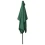 Umbrella with LED and green steel pole 2x3 m by vidaXL, Umbrellas - Ref: Foro24-313786, Price: 54,76 €, Discount: %