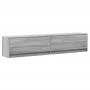 Mueble de TV de pared con LED gris Sonoma 180x31x38 cm by , TV Furniture - Ref: Foro24-3307952, Price: 151,18 €, Discount: %