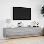 Mueble de TV de pared con LED gris Sonoma 180x31x38 cm by , TV Furniture - Ref: Foro24-3307952, Price: 151,18 €, Discount: %