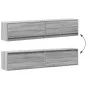 Mueble de TV de pared con LED gris Sonoma 180x31x38 cm by , TV Furniture - Ref: Foro24-3307952, Price: 151,18 €, Discount: %