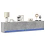 Mueble de TV de pared con LED gris hormigón 180x31x38 cm de , Muebles TV - Ref: Foro24-3307950, Precio: 157,24 €, Descuento: %