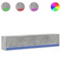 Mueble de TV de pared con LED gris hormigón 180x31x38 cm von , TV-Möbel - Ref: Foro24-3307950, Preis: 160,10 €, Rabatt: %