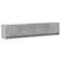 Mueble de TV de pared con LED gris hormigón 180x31x38 cm de , Muebles TV - Ref: Foro24-3307950, Precio: 157,24 €, Descuento: %