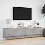 Mueble de TV de pared con LED gris hormigón 180x31x38 cm de , Muebles TV - Ref: Foro24-3307950, Precio: 157,24 €, Descuento: %