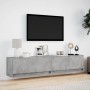 Mueble de TV de pared con LED gris hormigón 180x31x38 cm von , TV-Möbel - Ref: Foro24-3307950, Preis: 160,10 €, Rabatt: %