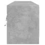 Mueble de TV de pared con LED gris hormigón 180x31x38 cm de , Muebles TV - Ref: Foro24-3307950, Precio: 157,24 €, Descuento: %