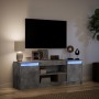 Mueble de TV LED madera ingeniería gris hormigón 139,5x34x50 cm von , TV-Möbel - Ref: Foro24-852197, Preis: 99,64 €, Rabatt: %