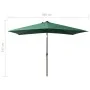 Umbrella with LED and green steel pole 2x3 m by vidaXL, Umbrellas - Ref: Foro24-313786, Price: 54,76 €, Discount: %