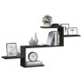 Estante de pared madera de ingeniería negro 104x15x49 cm de , Estantes y estanterías - Ref: Foro24-853201, Precio: 24,27 €