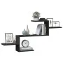 Estante de pared madera de ingeniería negro 104x15x49 cm de , Estantes y estanterías - Ref: Foro24-853201, Precio: 29,79 €, D...