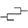 Estante de pared madera de ingeniería negro 104x15x49 cm de , Estantes y estanterías - Ref: Foro24-853201, Precio: 29,79 €, D...