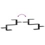 Estante de pared madera de ingeniería negro 104x15x49 cm de , Estantes y estanterías - Ref: Foro24-853201, Precio: 24,27 €