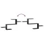 Estante de pared madera de ingeniería negro 104x15x49 cm de , Estantes y estanterías - Ref: Foro24-853201, Precio: 29,79 €, D...