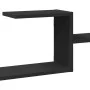 Estante de pared madera de ingeniería negro 104x15x49 cm de , Estantes y estanterías - Ref: Foro24-853201, Precio: 29,79 €, D...